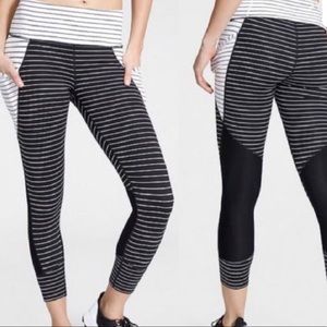 Athleta Relay Capri - Striped